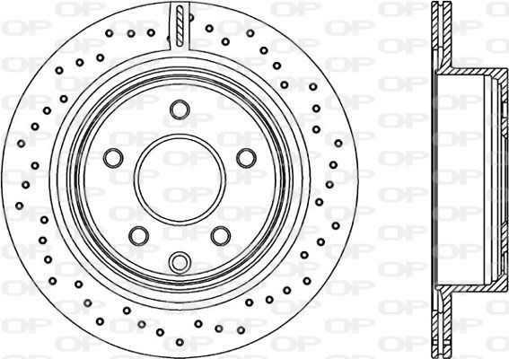 OPEN PARTS Тормозной диск BDRS2208.25